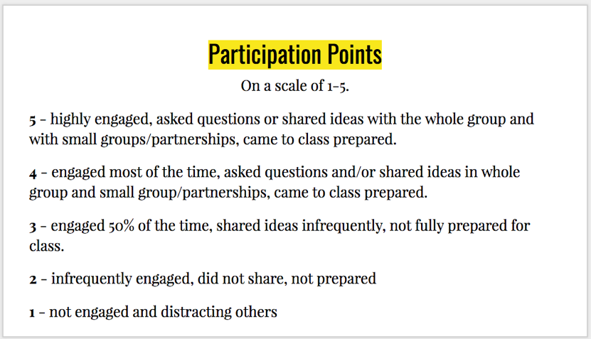 participation slide for blog
