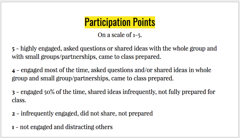 participation slide for blog
